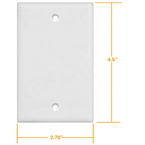 Placca Copri Presa Elettrica Standard USA di Alta Qualità, 1 Posto, Certificata UL, in Plastica, Tensione Nominale 125V, 15A - Product Image 4
