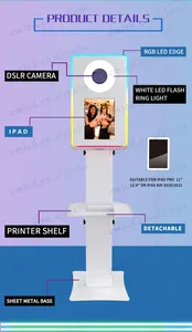 צד לספק ipad תמונה תא מכונת מתכת Rgb אור dslr מצלמה cotobooth