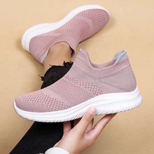 Chaussures de sport décontractées respirantes pour hommes, style chaussettes, ultra-légères, à semelle souple, en mesh noir - Product Image 4