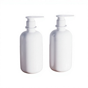 Flacone per Shampoo in PET Biodegradabile Bianco da 500ml con Pompa per Siero, Lozione e Sapone Liquido per la Cura della Pelle - Product Image 2