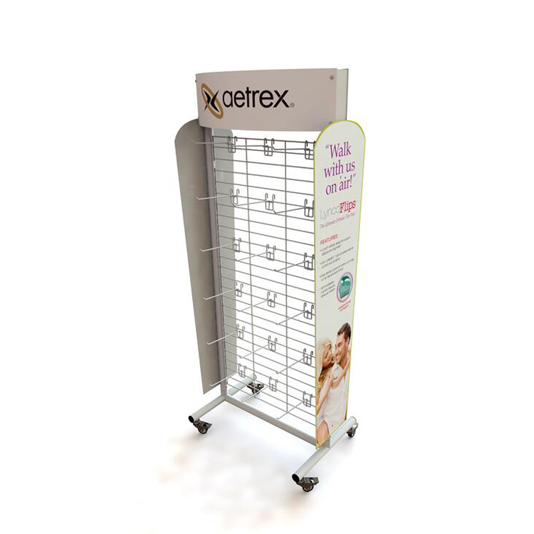 Customized Double-sided Electronic Accessories Display Stand Wooden Pegboard Display Carton Box Painting Apache Customized Logos — view 4