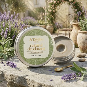 Desodorante Natural ADASH de Lavanda y Salvia, Crema Sin Aluminio, 50g, Aceites Esenciales Orgánicos, Bálsamo Ecológico para el Cuidado de la Piel - Product Image 5
