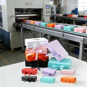Custom Collapsible Magnetic Folding Gift <b>Boxes</b> with Ribbon Wholesale Luxury Paper Packaging <b>Boxes</b> for <b>Wedding</b> Apparel&Gifts - Product Image 1