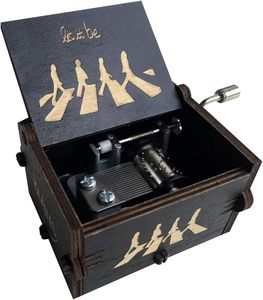 Nouvelle Boîte à Musique Carrée <span class=keywords><strong>en</strong></span> Bois à Manivelle, Motif Château Ambulant de Howl, Chant de Vie, 15 Sons, Cadeau de <span class=keywords><strong>Noël</strong></span> et d'Anniversaire pour Enfant - Product Image 4