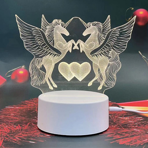 Lámpara de mesa de luz nocturna acrílica creativa 3D, juego de regalo de turismo cultural para publicidad de empresa, recuerdo de vacaciones, regalo corporativo - Product Image 3