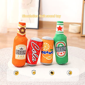 Jouet interactif pour animaux de compagnie en forme de bouteille de vin et de bière, écologique, couineur, durable, dessin animé, pour nettoyer les dents, jouet à mâcher pour chien - Product Image 4
