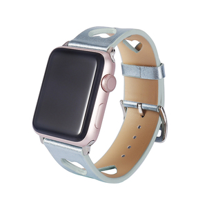 Bracelets de montre <span class=keywords><strong>Apple</strong></span> en cuir de <span class=keywords><strong>luxe</strong></span>, forme cœur, <span class=keywords><strong>bracelet</strong></span> en cuir pour femmes, 38 mm, 42 mm, 45 mm, accessoires pour montre connectée - Product Image 6
