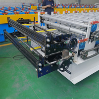 Máquina Formadora de Tejas de Acero TR4+TR5 IBR de Doble Capa, con Motor, Bomba y Control PLC, Alta Seguridad, 220/380V, Espesor de 0.3-0.8mm