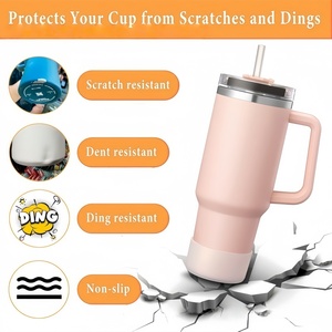 Base de protection antidérapante en silicone de qualité alimentaire sans BPA de 7 cm pour gobelet Stanley certifié CE, vente en gros - Product Image 3