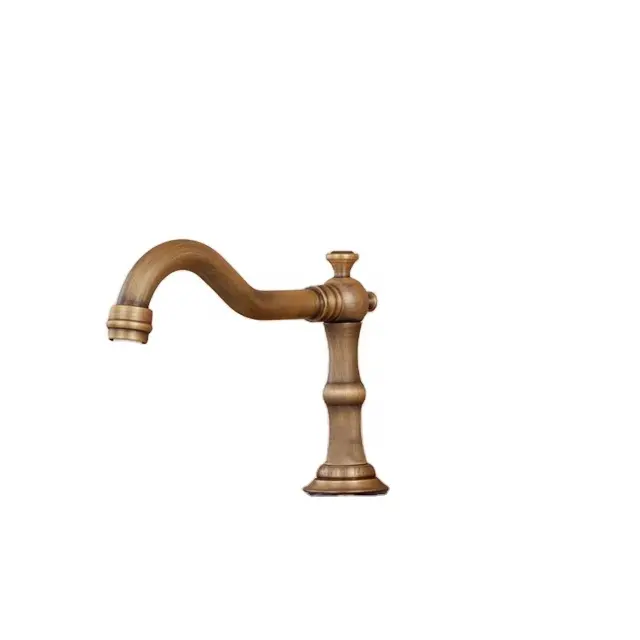 Accessoires pour robinets taraudés à trois trous tout en bronze Robinet d'eau à volant antique