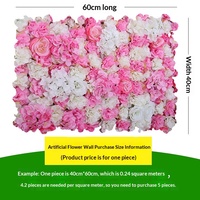 Mur de fleurs artificielles pour séances photo, boutiques tendance, décoration de mariage, arrangement de fausses roses et plantes vertes, fond d'image mural
