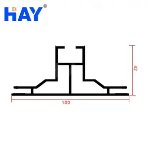 จีนผู้ผลิตคุณภาพดี Frameless Double-Sided LED อลูมิเนียม Extrusion โปรไฟล์ SEG สำหรับผ้า