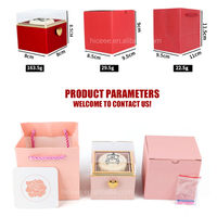 Offre Spéciale fait à la main savon fleur bijoux boîte-cadeau pour petite amie noël cadeau d'anniversaire ours bougie gâteau rotatif anneau boîte