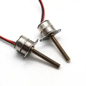 Pasokan produsen 5V 10mm Motor stepper mikro dengan poros sekrup linier