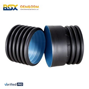 <span class=keywords><strong>Tubo</strong></span> <span class=keywords><strong>Corrugato</strong></span> a Doppia Parete in <span class=keywords><strong>Polietilene</strong></span> ad Alta Densità SN8 SN4 600mm per Drenaggio e Scarico di Acque Reflue di Edifici Industriali - Product Image 2