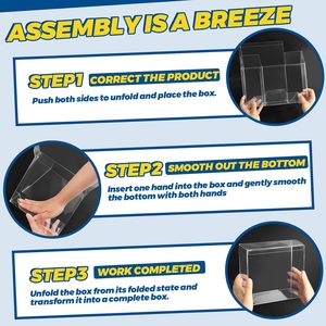 Estuche de exhibición de acrílico para tarjetas TCG en oferta, tapa magnética, logotipo personalizable, protector transparente para caja de sobres para colección - Product Image 2