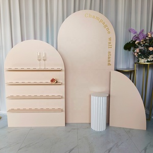 Présentoir mural à <span class=keywords><strong>champagne</strong></span> pour fête de mariage personnalisé, support mural pour décoration de fête, mariage et événement - Product Image 4