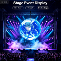 Affichage LED sphérique intérieur P1.7 avec écran à diodes électroluminescentes Affichage vidéo 3D sphérique LED pour la décoration intérieure