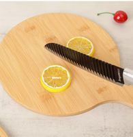 Planche à découper en bois écologique personnalisable avec design découpé au laser, durable et facile à nettoyer pour la cuisine et l'usage commercial