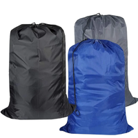 Sac à linge de voyage lavable avec cordon de serrage Grand sac à vêtements sales pour panier à linge Panier à linge