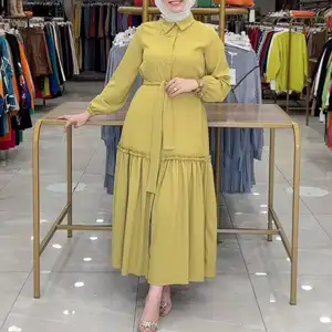 Supplier Custom New loose modern women muslim dress 2023 dubai combinaison femme musulmane dresses