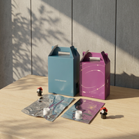 Sac en aluminium de 1L, 2L, 3L, 5L, 10L avec valve, sac en feuille d'aluminium BIB, carton de sacs, personnalisable