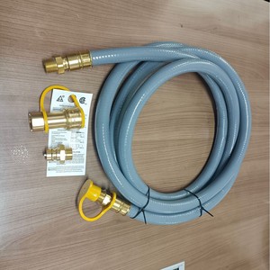 Manguera de Gas para RV con Conectores Rápidos de 3/8, Tubería Flexible de Acero Gris para Conexión de Entrada de Agua para RV - Product Image 3
