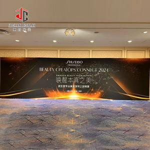 Рекламный портативный фон баннер на заказ ткань всплывающий стенд с макияжем выставочный стенд розовый современный - Product Image 5