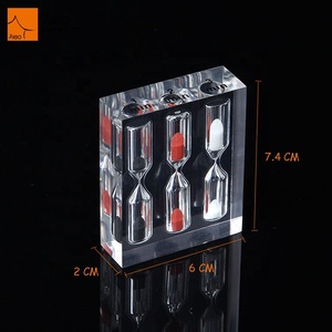 Nhà Máy Trực Tiếp 3-Trong-1 Nhựa Thủy Tinh Trà Cát Hẹn Giờ 1 <span class=keywords><strong>2</strong></span> 3 5 <span class=keywords><strong>Min</strong></span> Hourglasses Với Logo Cho Thời Gian Và Kỷ Niệm Trang Trí Quà Tặng - Product Image 6