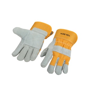 TOLSEN 45024 XL <span class=keywords><strong>Gants</strong></span> <span class=keywords><strong>de</strong></span> <span class=keywords><strong>travail</strong></span> <span class=keywords><strong>de</strong></span> sécurité <span class=keywords><strong>en</strong></span> <span class=keywords><strong>cuir</strong></span> très résistants - Product Image 1