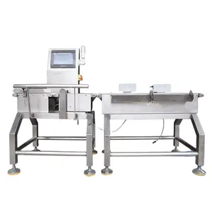 Otomatik ağırlık kontrol cihazı konveyör kantar gıda dinamik checkweigher makinesi itici ile itici rejector