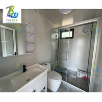 Maison mobile pliable préfabriquée de 20 pieds, 3 chambres, 1 salle de bain, maison modulaire, salon extensible, cuisine, design moderne