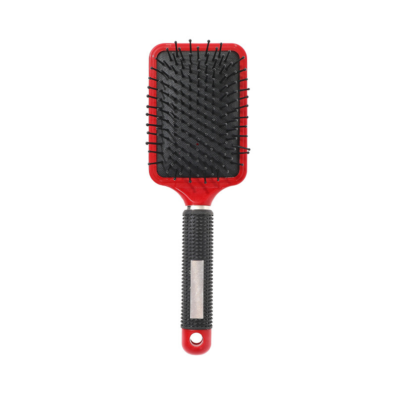 Planche carrée rouge [peigne à coussin recouvert de caoutchouc]