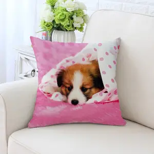 Amity Ins Car Headrest Cushion Throw Pillow Case Animal Dog Print Home Decor Cushion Cover For Sofa