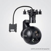 Caméra thermique A10TR Pro à triple capteur EO IR LRF AI avec zoom et nacelle stabilisée, charge utile pour drone UAV en aluminium de 654g