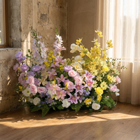 Bouquet floral artificiel en gros pour la décoration de table de mariage, arrangement pour banquets, fêtes et événements
