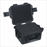 Boîte à outils portable imperméable en plastique avec intérieur en mousse, étui rigide en plastique avec poignée, très vendue