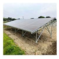 Système de montage au sol pour panneaux solaires photovoltaïques en zinc-aluminium-magnésium/acier, installation rapide, assemblage rapide, garantie 25 ans pour les systèmes solaires