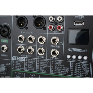 Professional Audio Mixer <strong>DJ</strong> Console with Wired Communication Metal Handheld Microphone Audio <strong>Interface</strong> <strong>Controller</strong> - Product Image 3