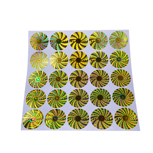 Tùy chỉnh phim thẻ PVC tuần tự Holographic chống trộm ánh sáng màn hình thuốc mỹ phẩm chai VOID mở Nhãn dán nhãn Hologram in - Product Image 6