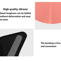 Cape de coiffure en silicone souple avec velcro anti-glissement pour cheveux, outil de salon de barbier