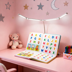 <span class=keywords><strong>Lámpara</strong></span> de Escritorio LED de Tamaño Largo con <span class=keywords><strong>Pinza</strong></span>, Enchufe USB Universal de 5V, 3 Colores Regulables, 92CM de Largo con 80CM de Altura - Product Image 3