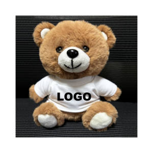 Ours en peluche de 6' 15CM, souvenir en peluche, impression de logo personnalisée, je t'aime Londres <span class=keywords><strong>Paris</strong></span>, cadeau d'entreprise, mini ours en peluche - Product Image 1