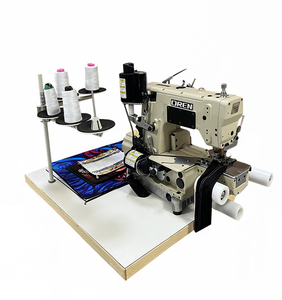 Machine à coudre industrielle à grande vitesse en acier inoxydable pour ourlets de tricots, surjeteuse à trois aiguilles et cinq fils, modèle RN9300-TQ - Product Image 2