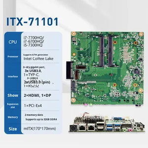 Scheda madre EMA-71101 per Desktop Server Computer <span class=keywords><strong>Intel</strong></span> Chipset singolo canale di memoria DDR4 scheda grafica integrata nuovo prodotto - Product Image 2