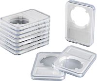 Artisanat en plastique transparent de haute qualité 23 24 26mm Morgan Peace Dollar Grade porte-monnaie organiser dalle mallette de rangement pour