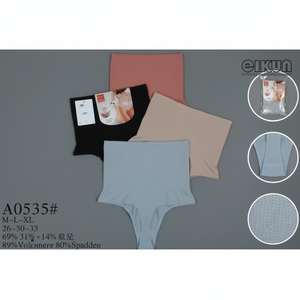 กางเกงควบคุมหน้าท้องไร้รอยต่อ calzon สำหรับ faja มีความยืดหยุ่นกระชับสัดส่วนเหงื่อและเข็มขัดสำหรับเอวยกก้นสะโพก - Product Image 1