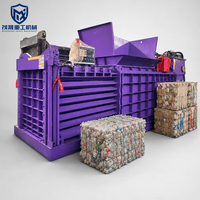 Presse à balles hydraulique horizontale automatique à haute efficacité pour bouteilles en plastique, taux de compactage élevé