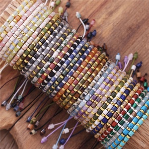 Men's Woman Natural Stone Tibetan Friendship Dainty <strong>Beads</strong> <strong>Bracelets</strong> Lovers Couples Yoga Meditation Reiki Wristband Jewelry Gifts - Product Image 2