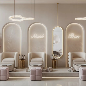 OEM Beauty Salon Display Shelf & Counter | One-Stop Hair Salon Interior Decoration for Spa Shop Fitting - Product Image 1